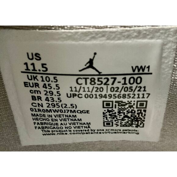 Jordan 4 Retro White Oreo CT8527-100 Sz 11.5 #204 main image 6